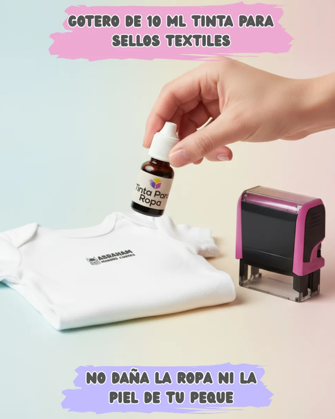 Tinta de Repuesto para Sello de Ropa