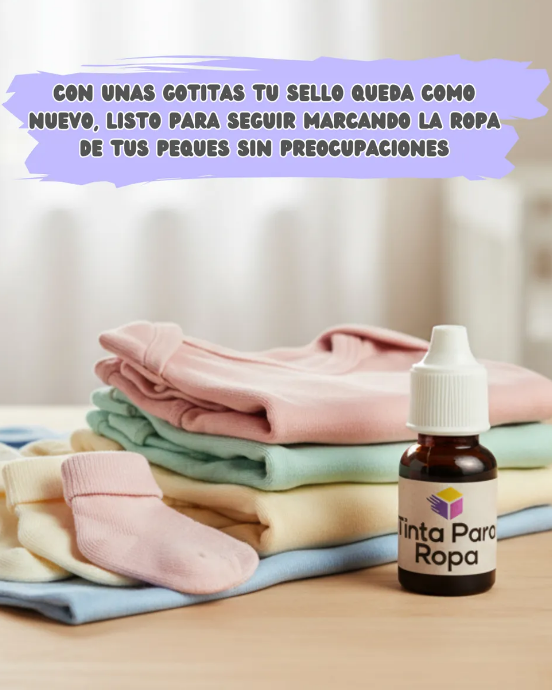 Tinta de Repuesto para Sello de Ropa