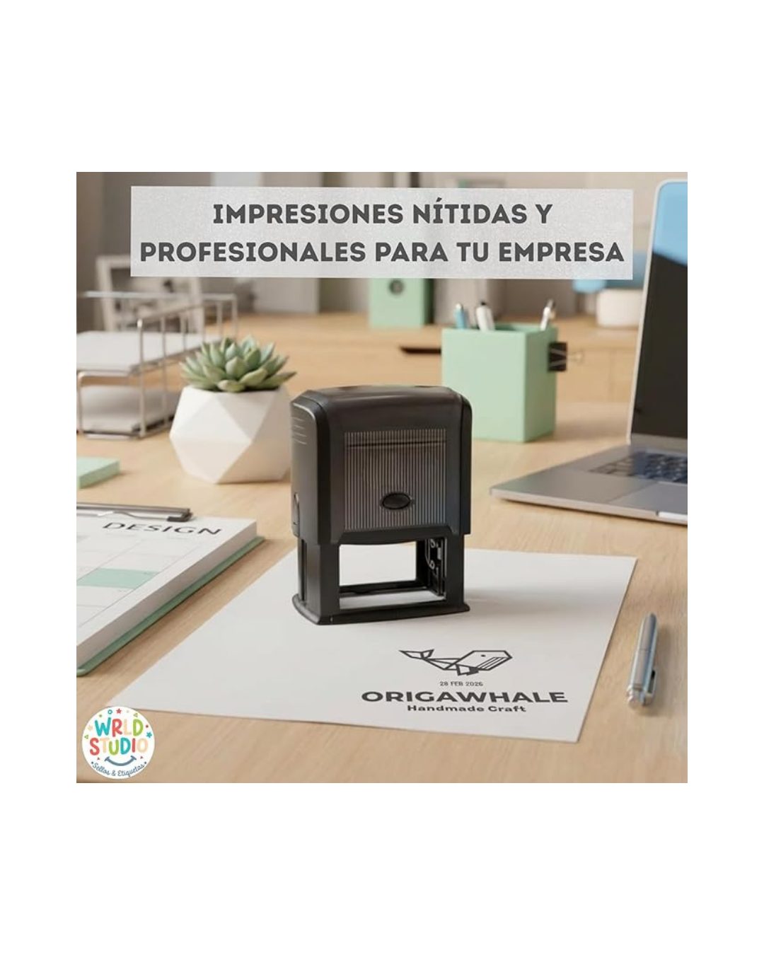 Sello Fechador Personalizado 6 x 4 cm