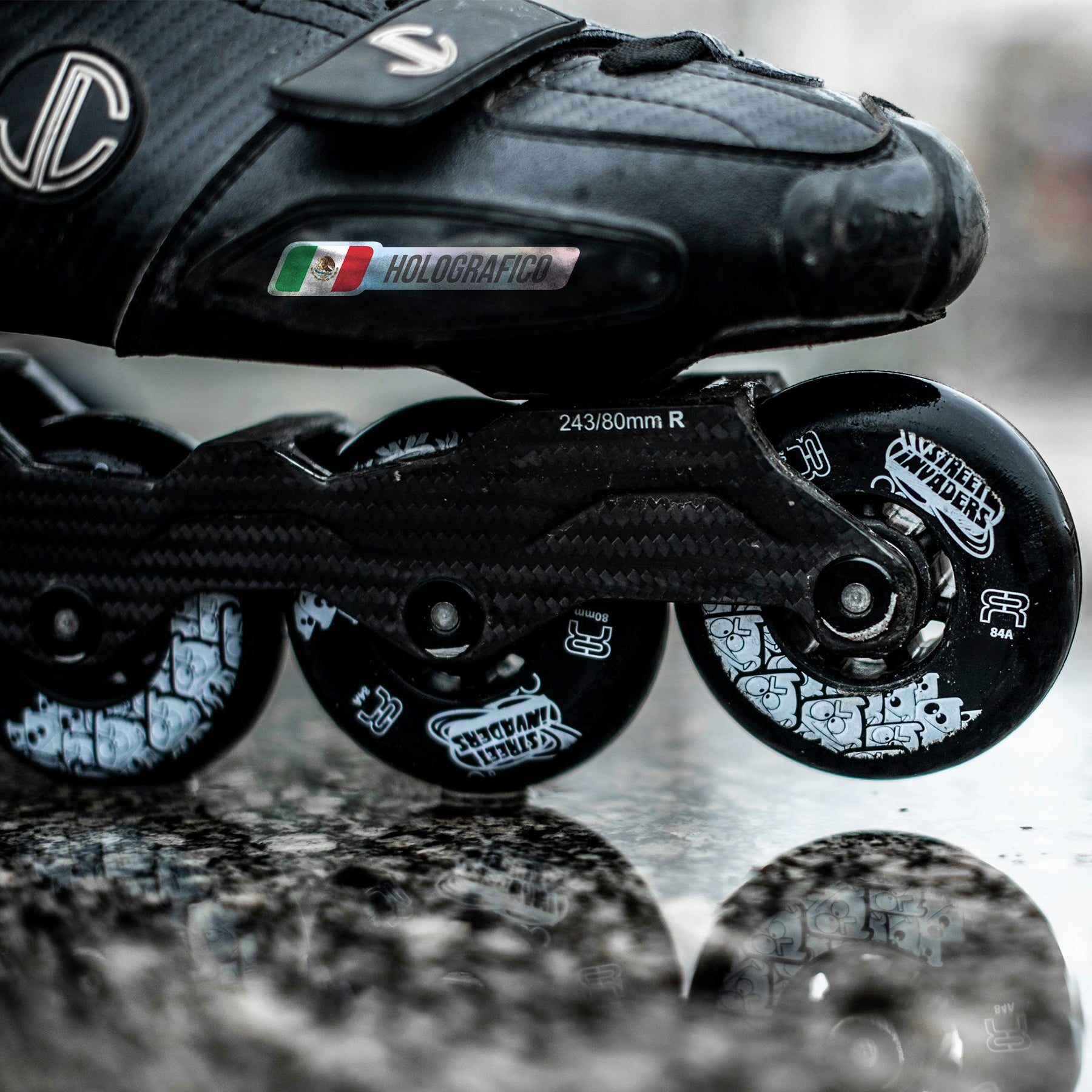 Calcomanías WRLD con personalización de nombre y bandera para accesorios deportivos