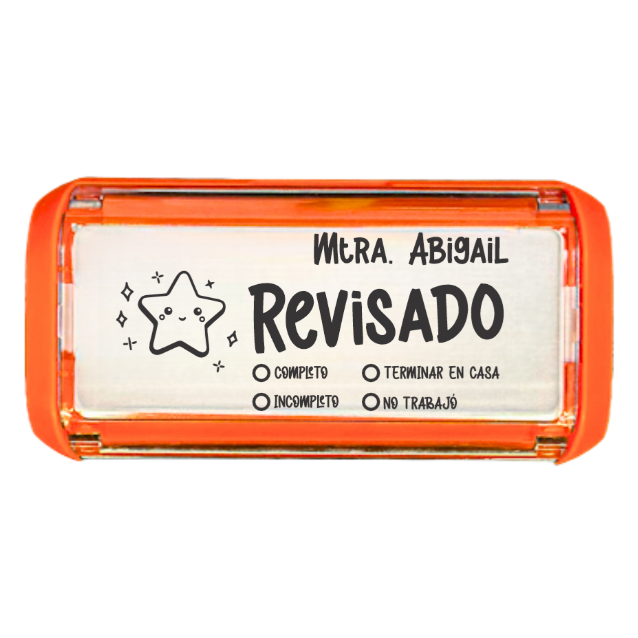 Sello calificador WRLD Trodat 4913 personalizado para maestras y maestros