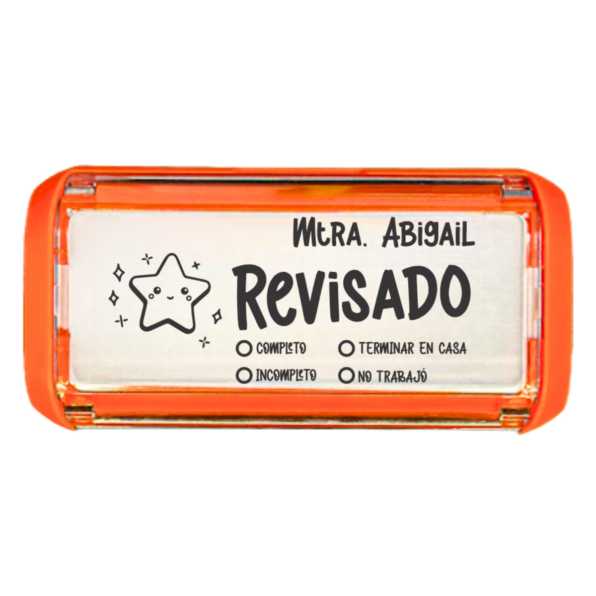 Sello calificador WRLD Trodat 4913 personalizado para maestras y maestros