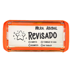 Sello calificador WRLD Trodat 4913 personalizado para maestras y maestros