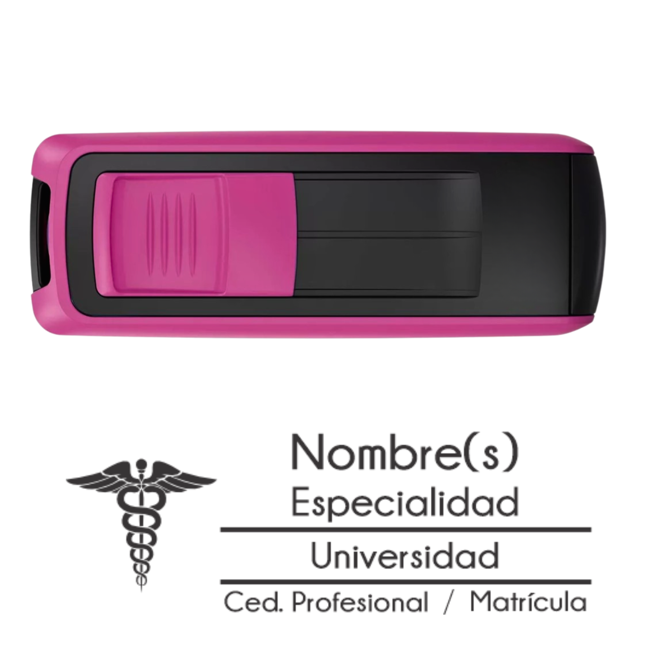 WRLD sello médico de bolsillo Trodat 9511 personalizado para doctores y enfermeras