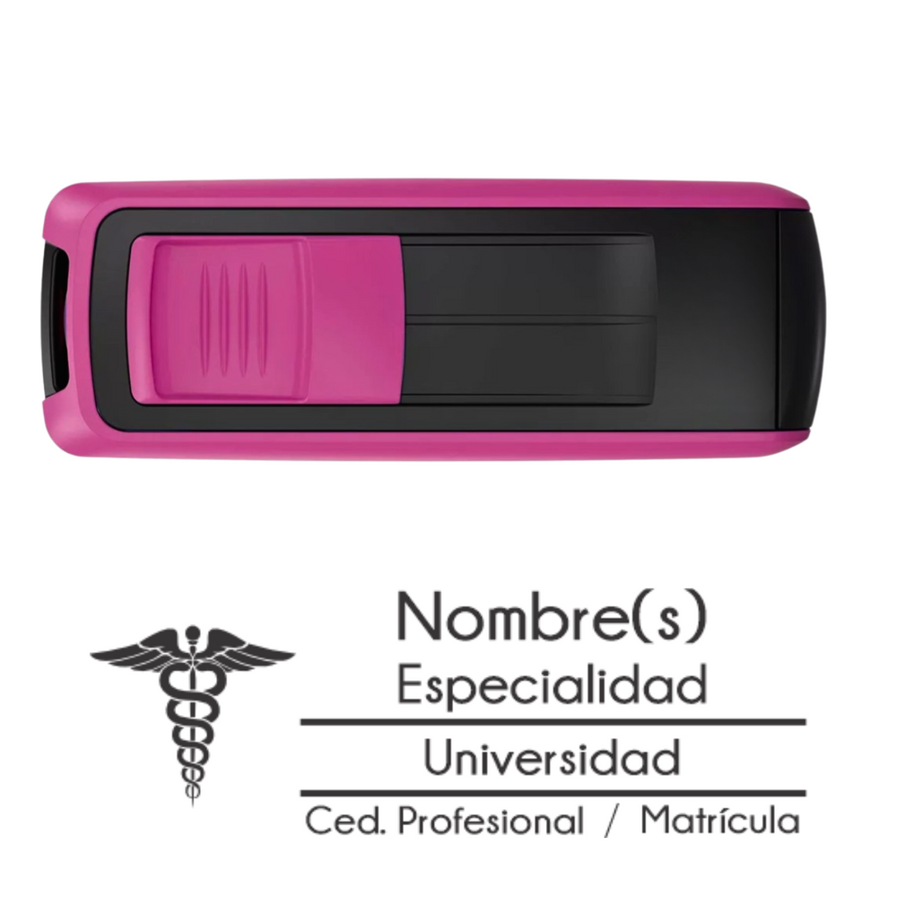 WRLD sello médico de bolsillo Trodat 9511 personalizado para doctores y enfermeras