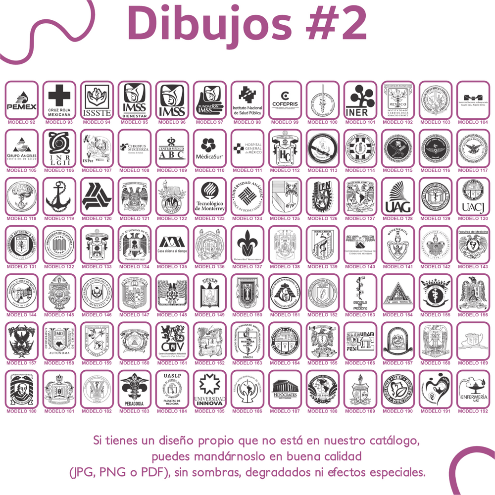 Primer plano del sello médico WRLD Trodat 9511 portátil personalizado